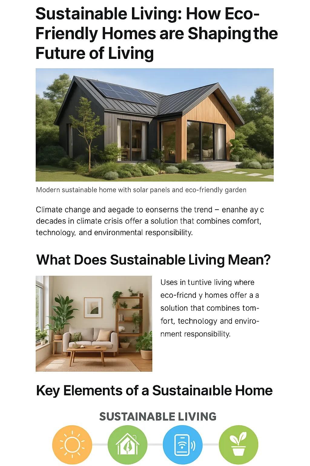 Infographic about sustainable living and eco-friendly homes 2025
